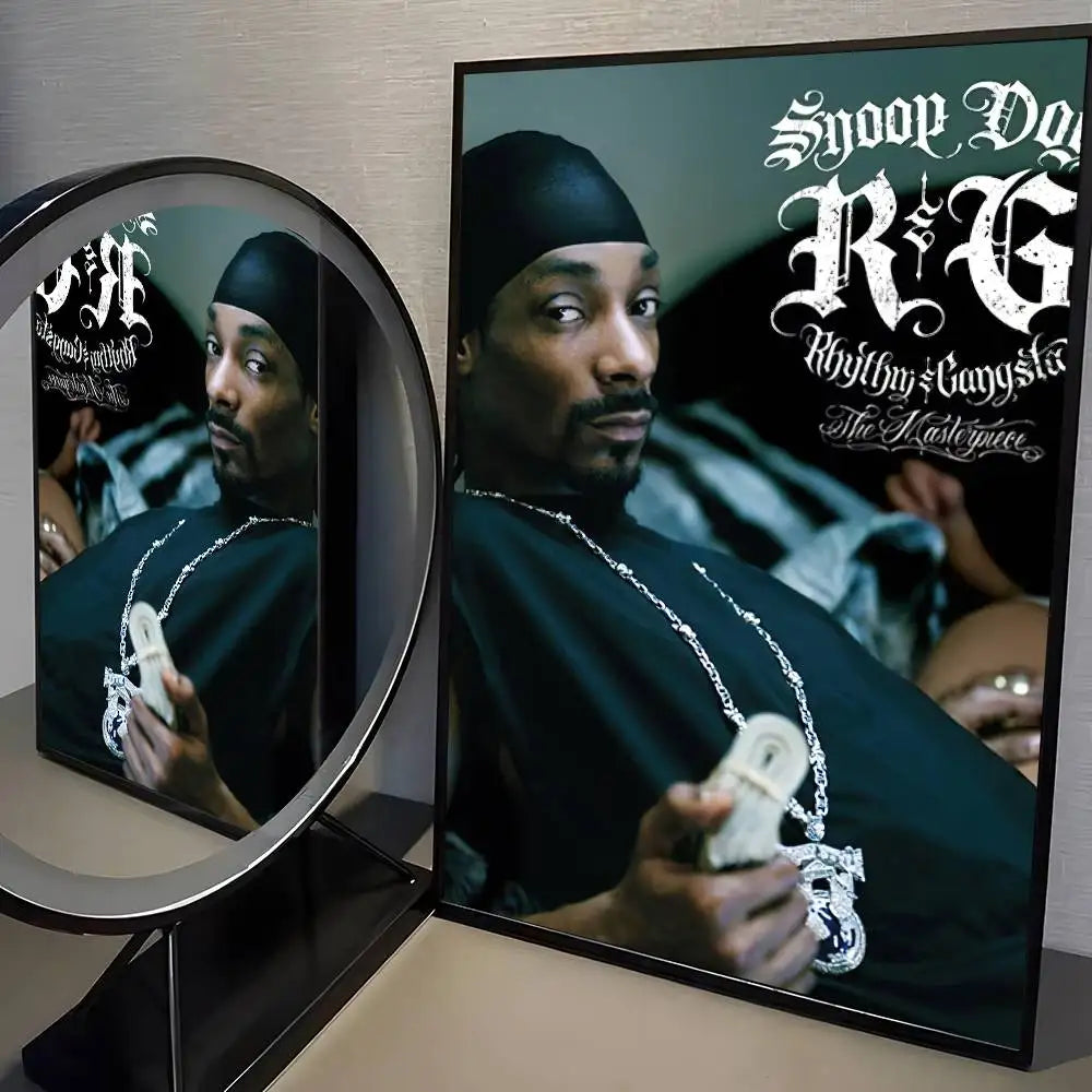 Rapper S-Snoop D-Dogg Poster HD Home Decor Sticky Wall Waterproof Home Living Room Bar Aesthetic Decor