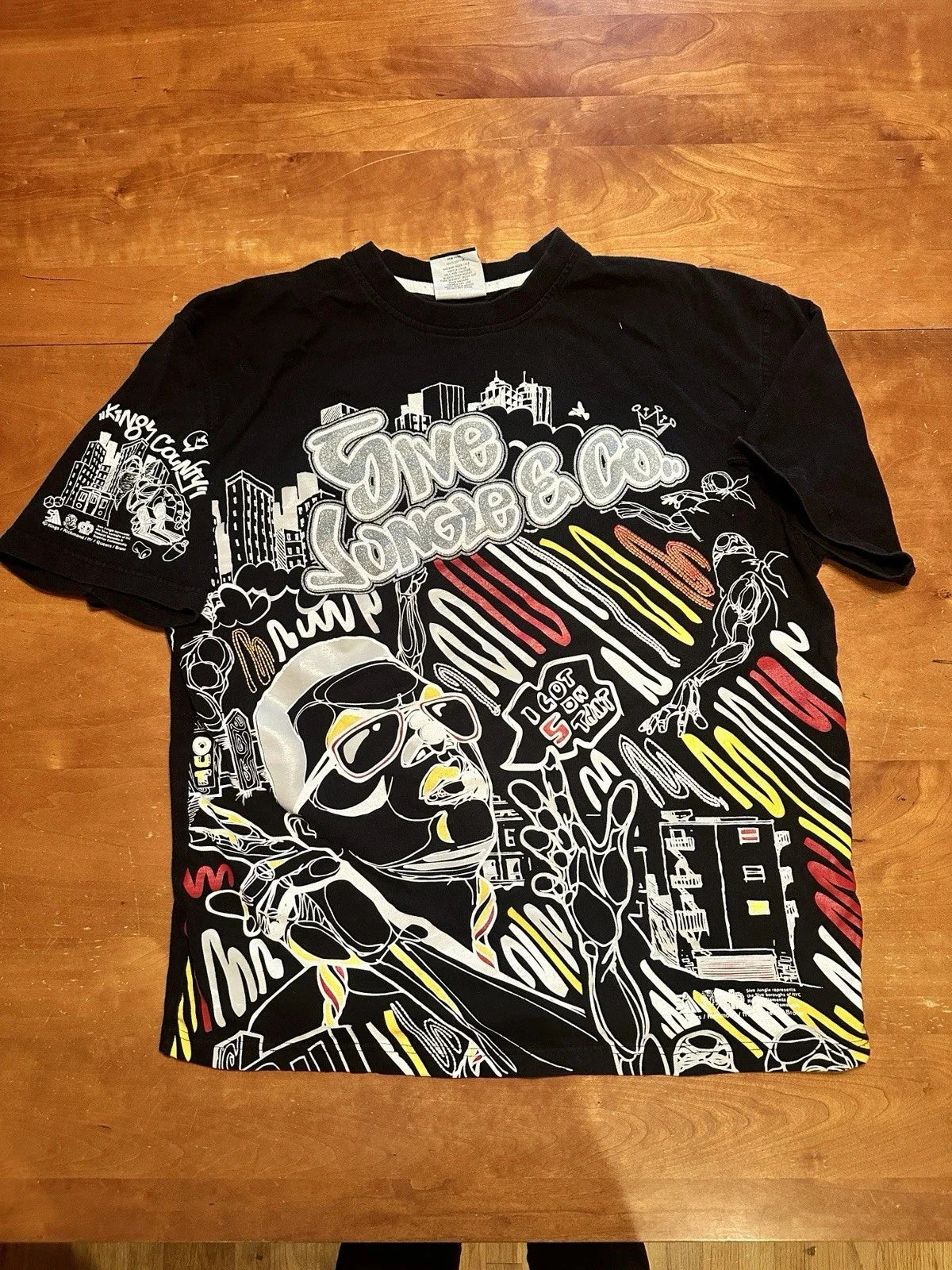 Scrawl Harajuku Printing Short Sleeves Hip Hop Punk Y2K American Street Skateboard T-shirt Boy Style Pure Cotton Tops