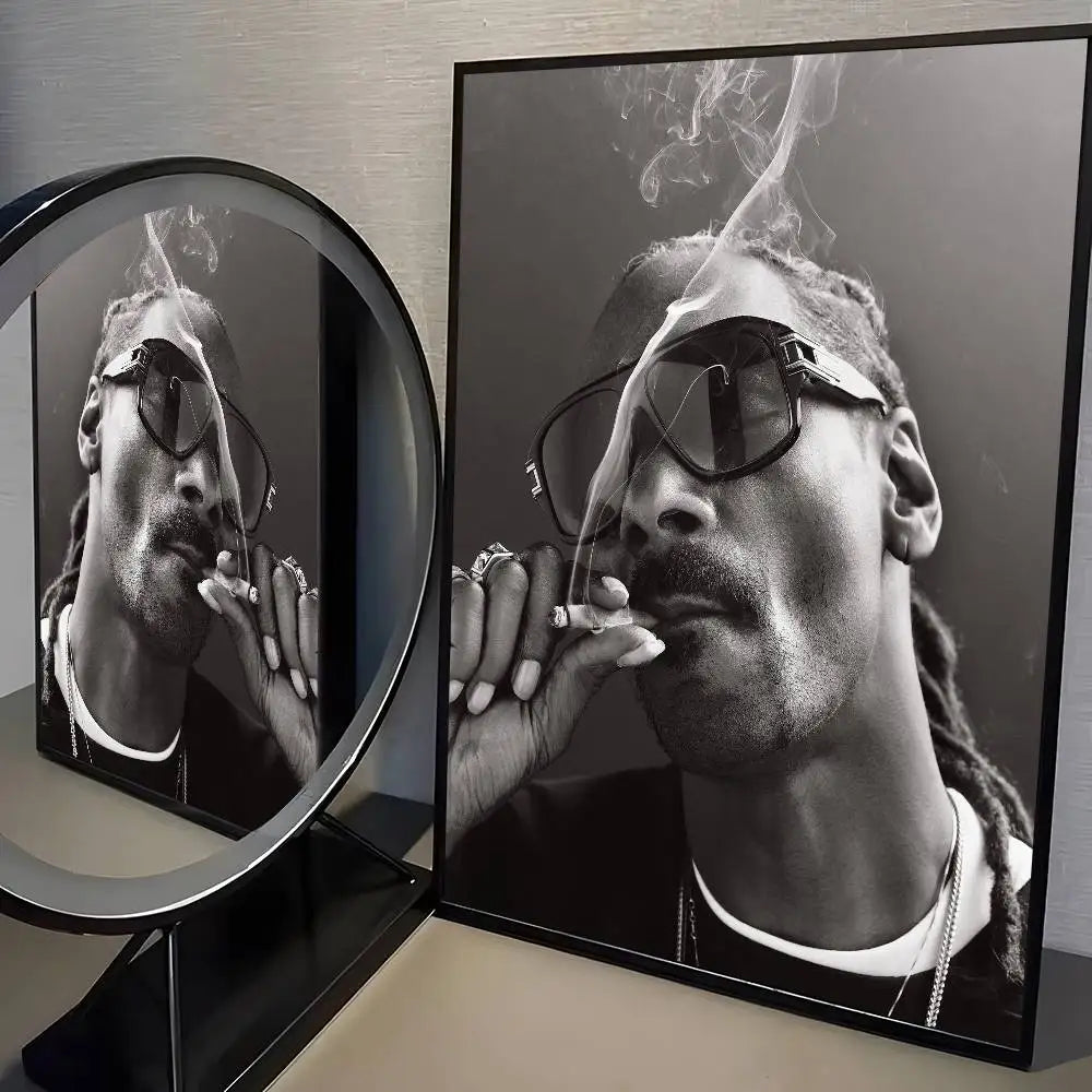 Rapper S-Snoop D-Dogg Poster HD Home Decor Sticky Wall Waterproof Home Living Room Bar Aesthetic Decor