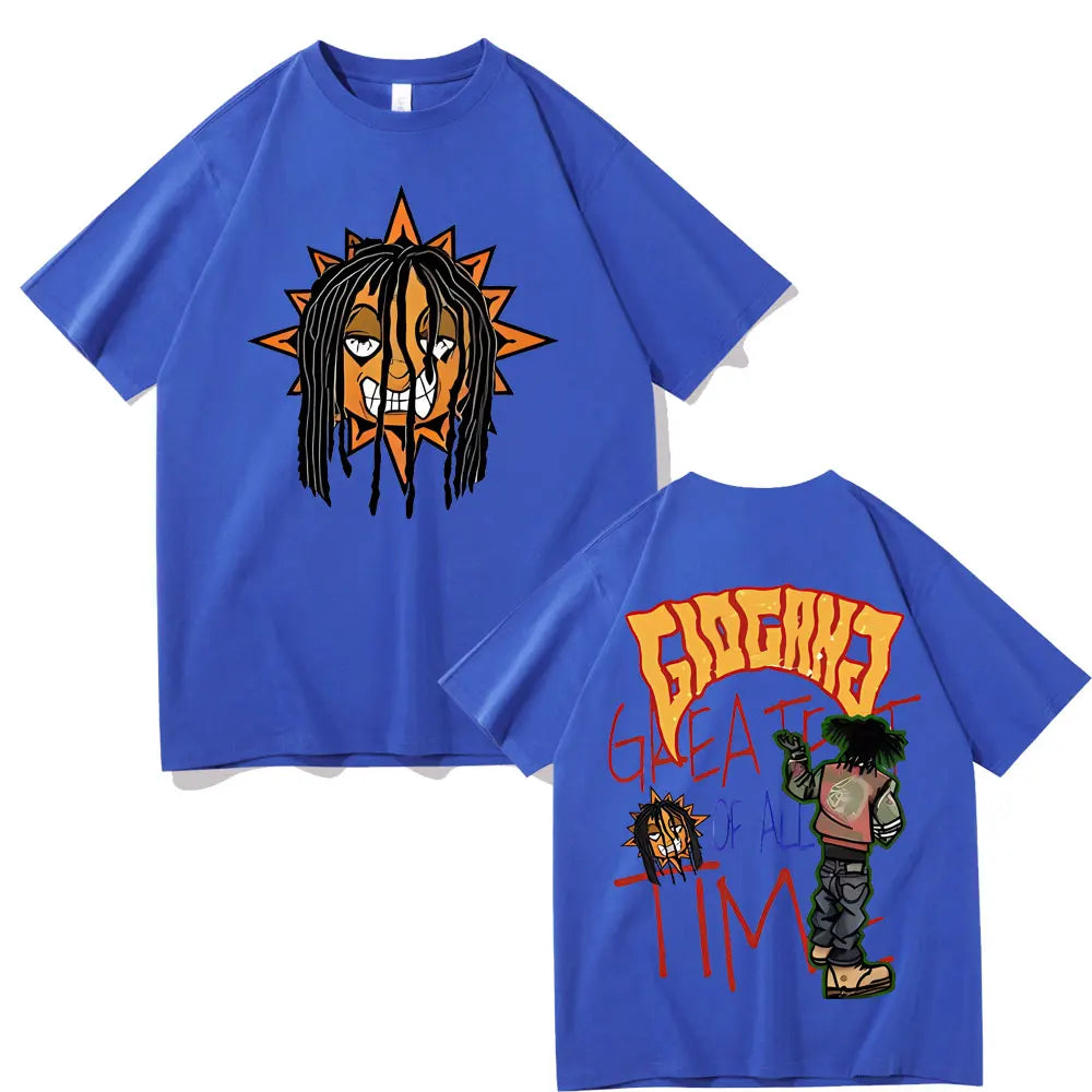 Rapper Chief Keef T-shirt Men Women Fashion Hip Hop T Shirt Oversized Short Sleeve Men's Casual Pure Cotton T-shirts Streetwear