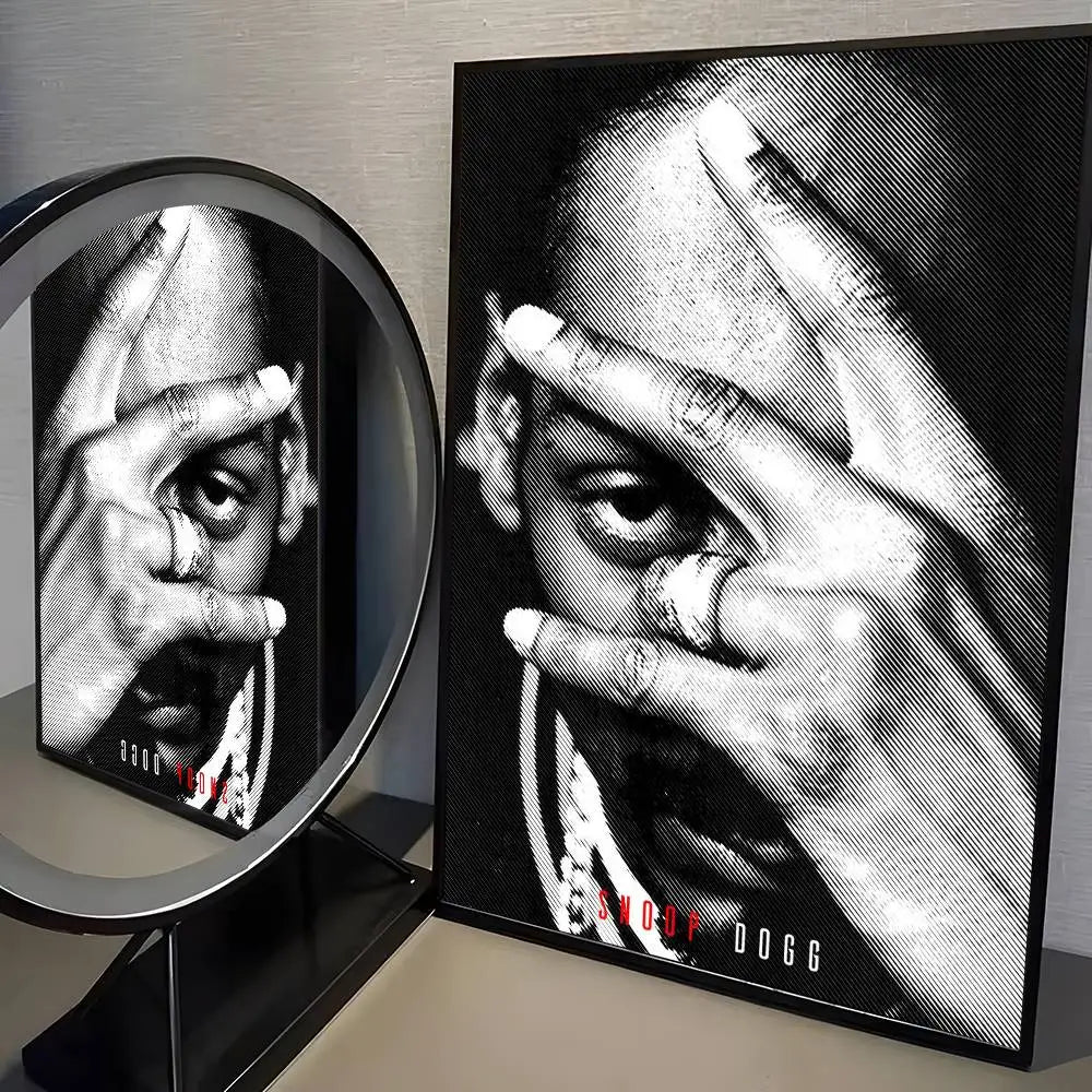 Rapper S-Snoop D-Dogg Poster HD Home Decor Sticky Wall Waterproof Home Living Room Bar Aesthetic Decor