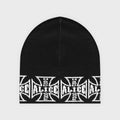 Alice Statement Beanie – Black & White Alternative Headwear