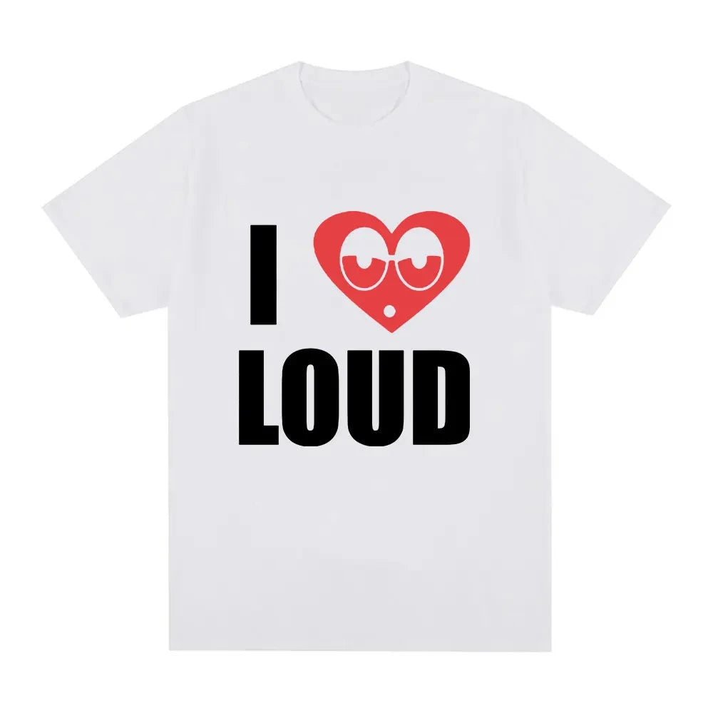Chief Keef I Love Loud Same Style T Shirt Women's Fashion Hip Hop Short Sleeve T-shirt Oversized Tshirts Streetwear Unisex 61766