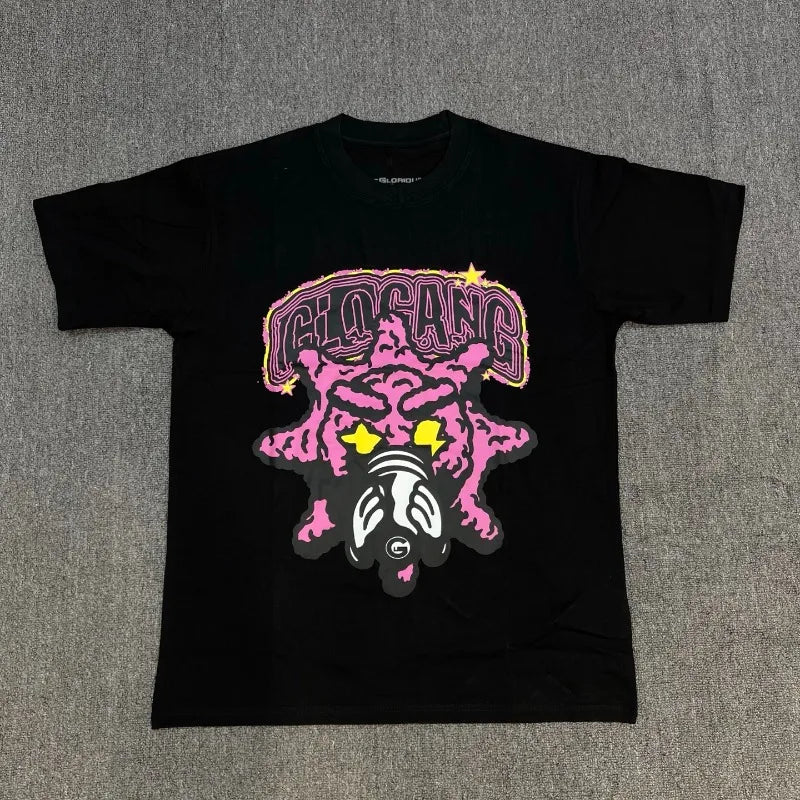 Glo Gang Casual Men's T-Shirt 100% Cotton Comfort Fit Streetwear Fashion Top