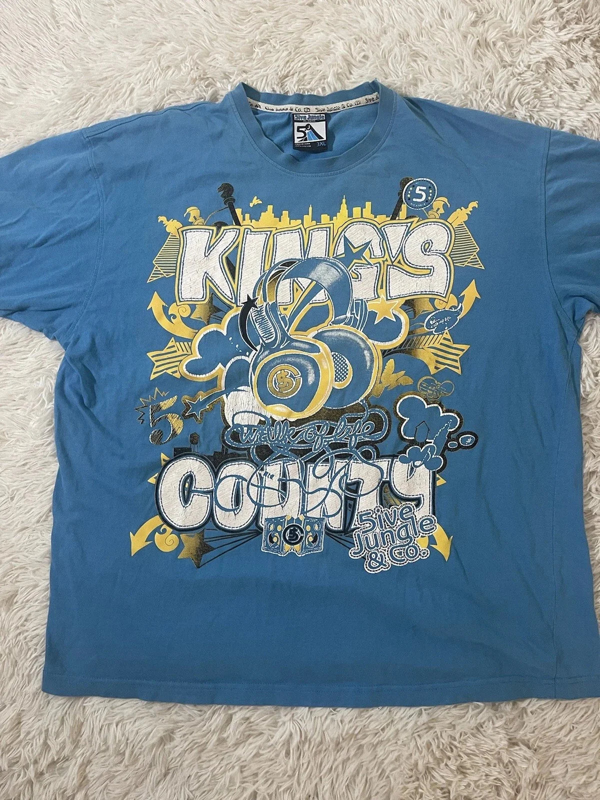 Scrawl Harajuku Printing Short Sleeves Hip Hop Punk Y2K American Street Skateboard T-shirt Boy Style Pure Cotton Tops
