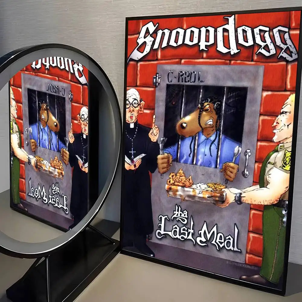 Rapper S-Snoop D-Dogg Poster HD Home Decor Sticky Wall Waterproof Home Living Room Bar Aesthetic Decor