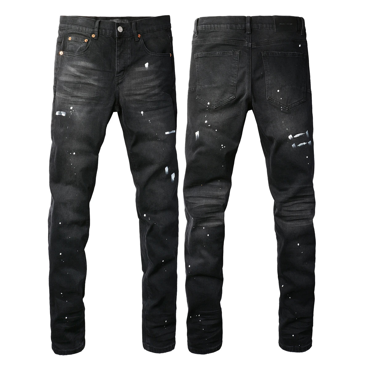 2025 American Jean Print Pants 9089 Style High Waist Loose Fit Straight Leg Blue Jeans Women's Fashion Casual Trousers