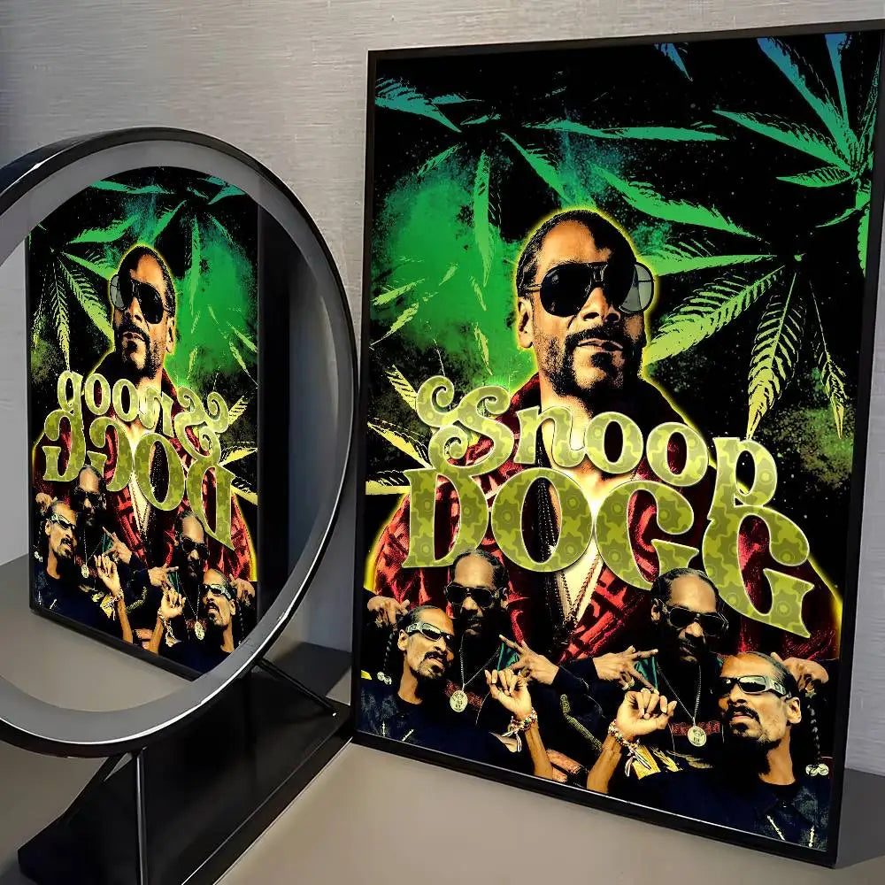 Rapper S-Snoop D-Dogg Poster HD Home Decor Sticky Wall Waterproof Home Living Room Bar Aesthetic Decor