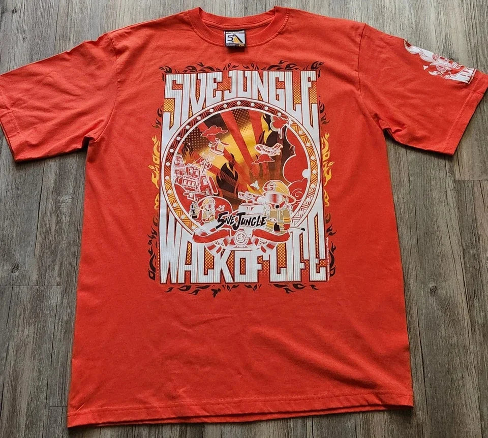 Scrawl Harajuku Printing Short Sleeves Hip Hop Punk Y2K American Street Skateboard T-shirt Boy Style Pure Cotton Tops