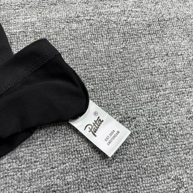 Men Women Clothing Breathable Cotton Patta T-shirt High Street Personality Fashion Print Short Sleeve PATTA Top Tee