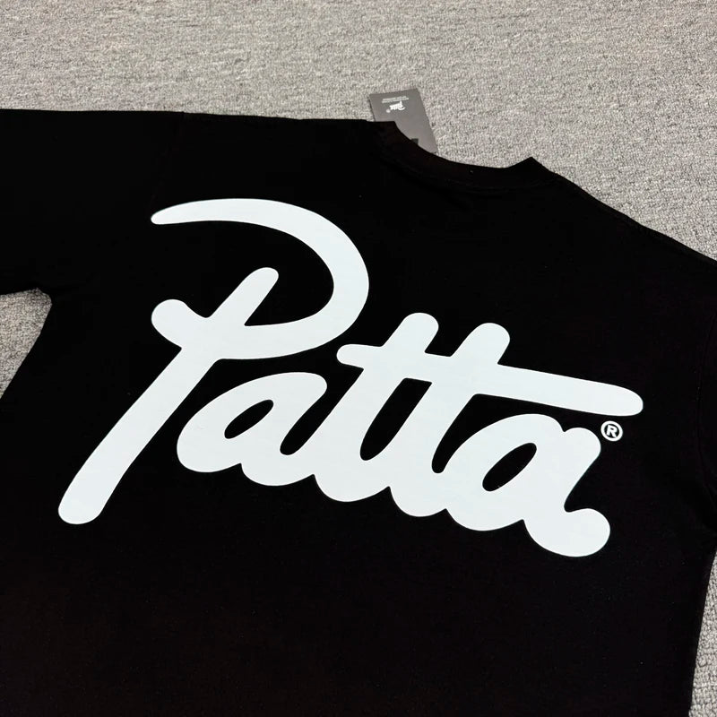 Men Women Clothing Breathable Cotton Patta T-shirt High Street Personality Fashion Print Short Sleeve PATTA Top Tee