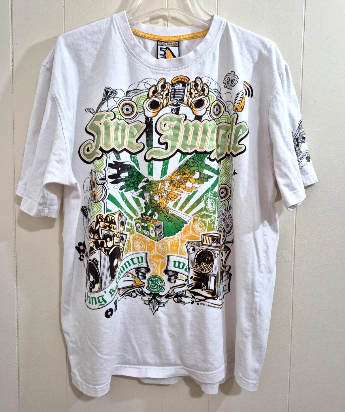 Scrawl Harajuku Printing Short Sleeves Hip Hop Punk Y2K American Street Skateboard T-shirt Boy Style Pure Cotton Tops