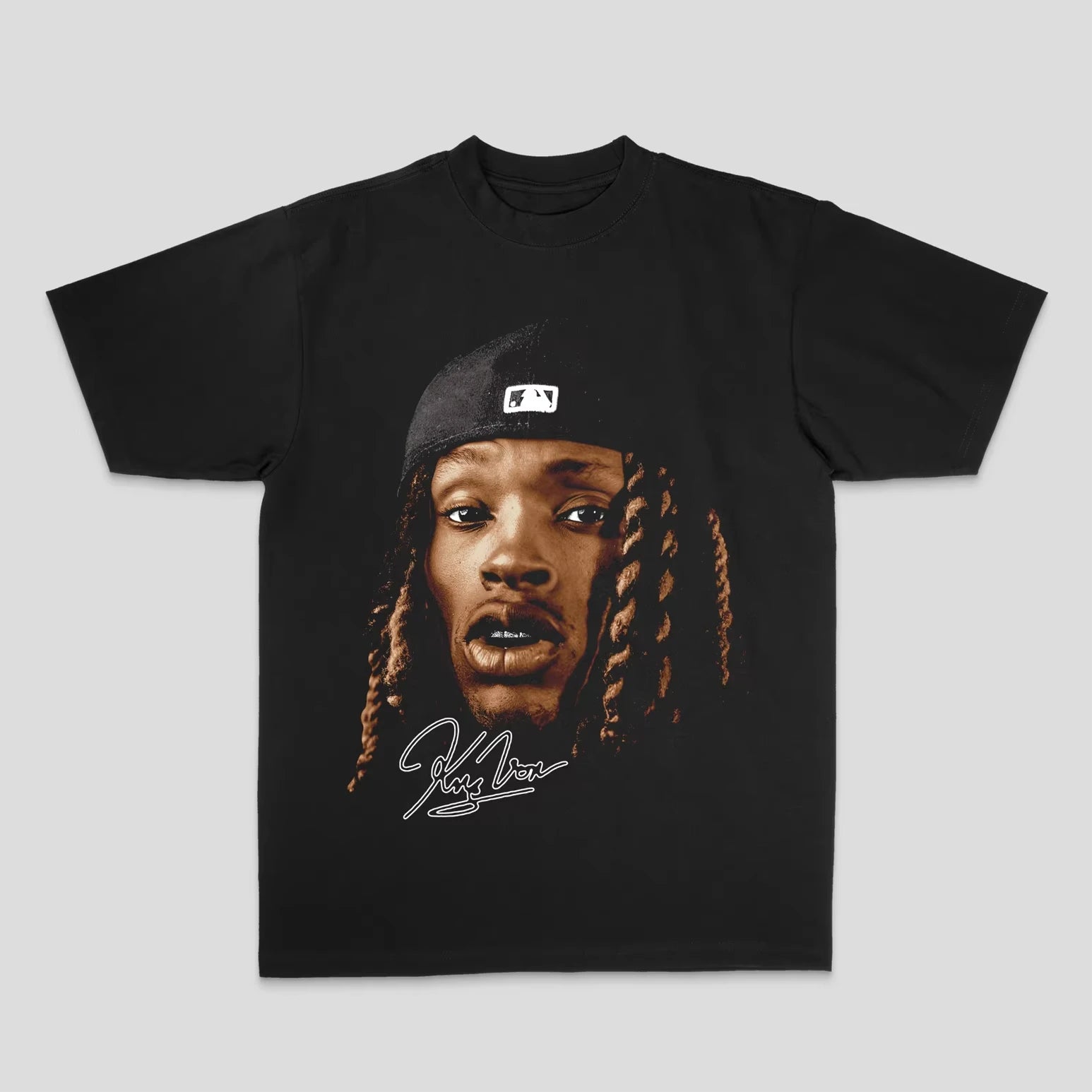 European and American King Von hip-hop rock rap top high street sporty casual loose men's T-shirt graphic t shirts