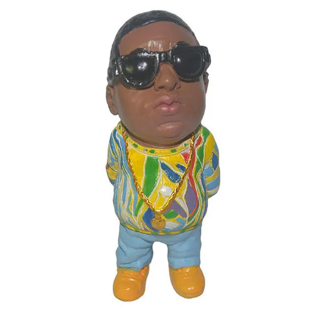 Hip Hop Legend Commemorative Resin Ornaments Tupac and Biggie statue Memorial Statue Crafts Characters Sculpture Home Decoration