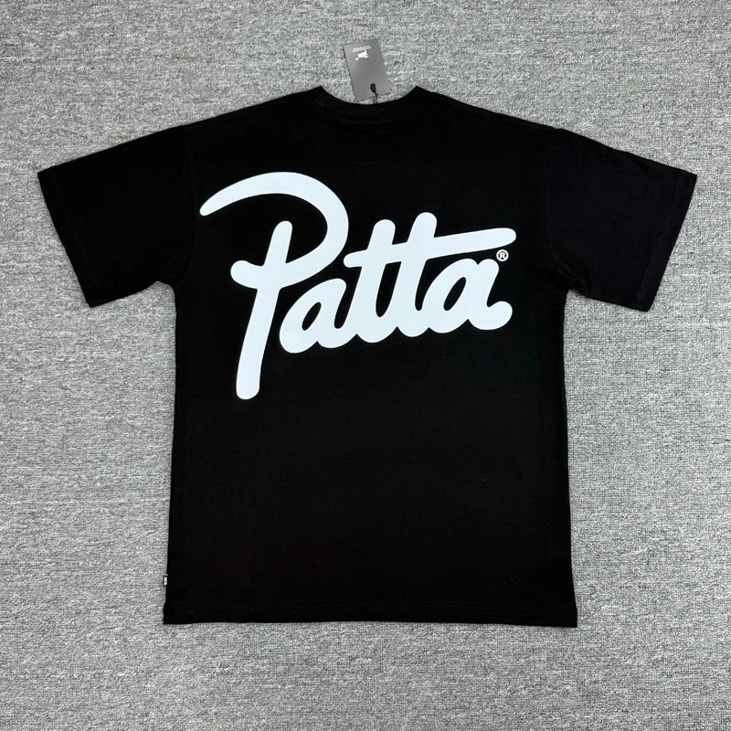 Men Women Clothing Breathable Cotton Patta T-shirt High Street Personality Fashion Print Short Sleeve PATTA Top Tee