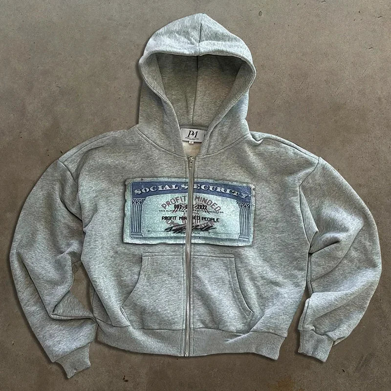 Casual Reversible Hoodies for Men Street Clothes Oversized Zip Up Hoodie Simple with Plaid Lining Solid Color Retro Sweatshirt