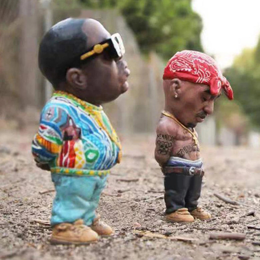 Hip Hop Legend Commemorative Resin Ornaments Tupac and Biggie statue Memorial Statue Crafts Characters Sculpture Home Decoration