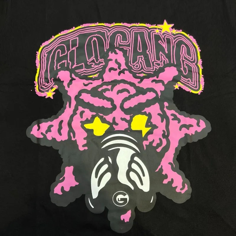 Glo Gang Casual Men's T-Shirt 100% Cotton Comfort Fit Streetwear Fashion Top