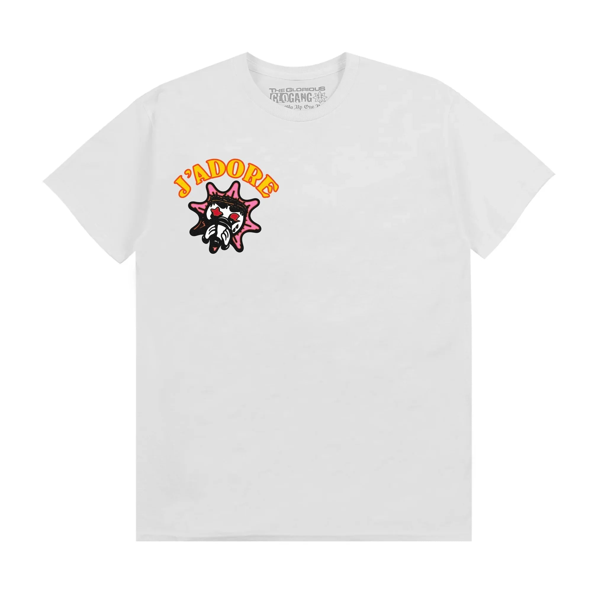 Glogang Men's Trendy Short-Sleeve T-Shirt Fashionable Street Style Harajuku Style Y2K Crew Neck Short-Sleeve Pure Cotton T-Shirt
