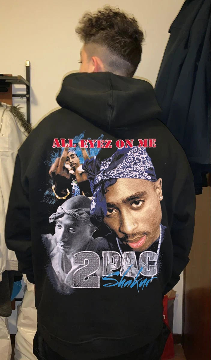 Tupac Sweater Tupac Oversized Hoodie Tupac Hoodies Men Women Thick Fleece Warm Clothing Pullover Long Sleeves Loose Sweatshirt