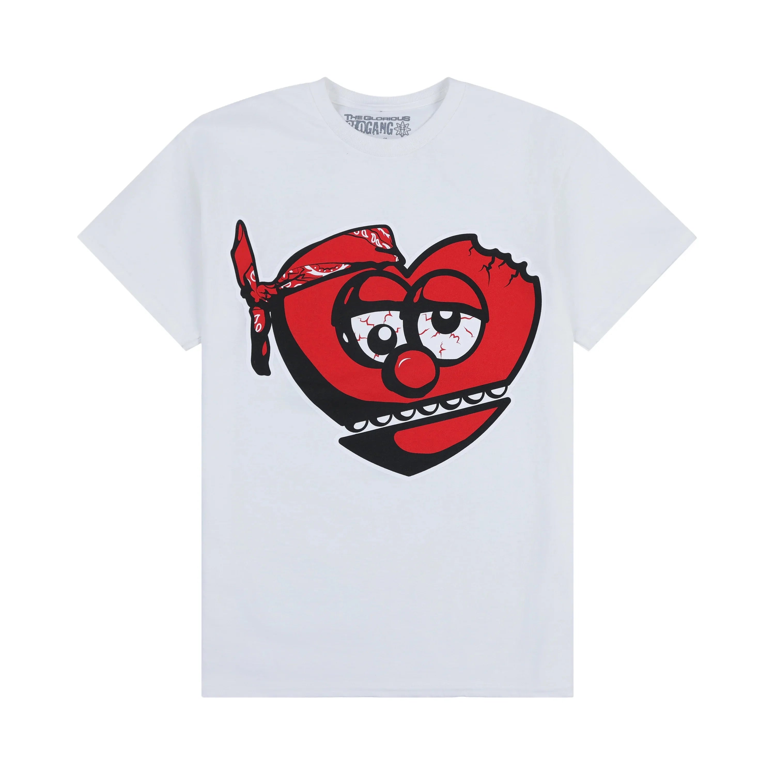 Glogang Men's Trendy Short-Sleeve T-Shirt Fashionable Street Style Harajuku Style Y2K Crew Neck Short-Sleeve Pure Cotton T-Shirt