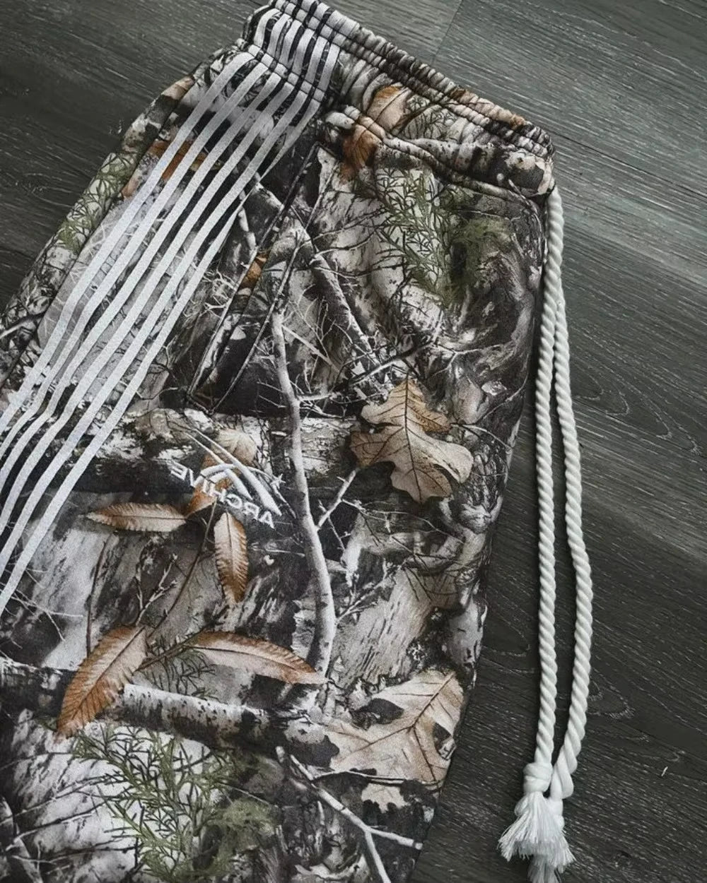 Real Tree Camo Track Pants – Side Stripe Streetwear Edition