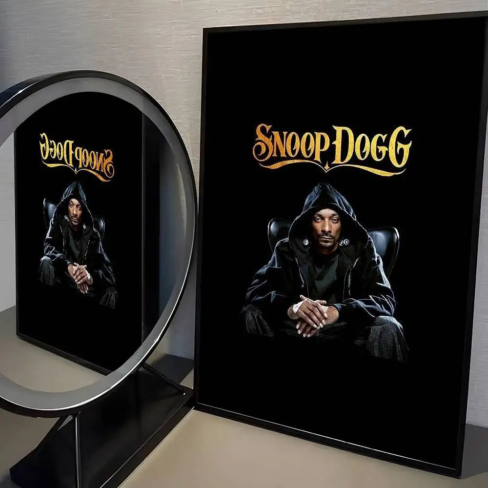 Rapper S-Snoop D-Dogg Poster HD Home Decor Sticky Wall Waterproof Home Living Room Bar Aesthetic Decor