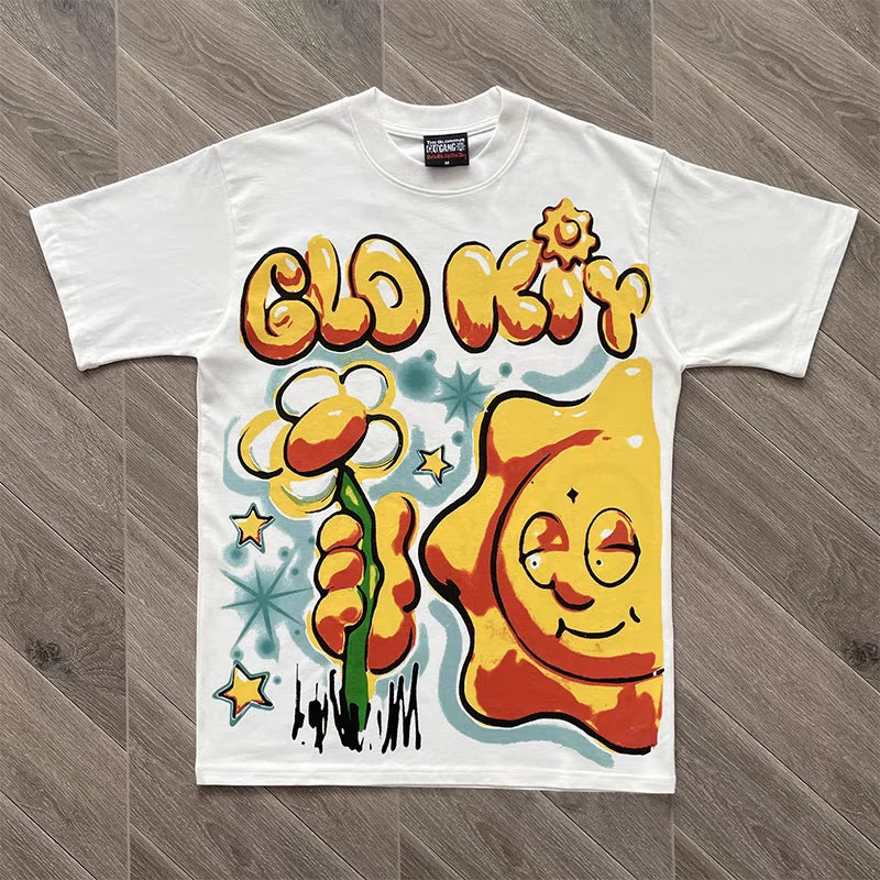 Glo Gang Casual Men's T-Shirt 100% Cotton Comfort Fit Streetwear Fashion Top