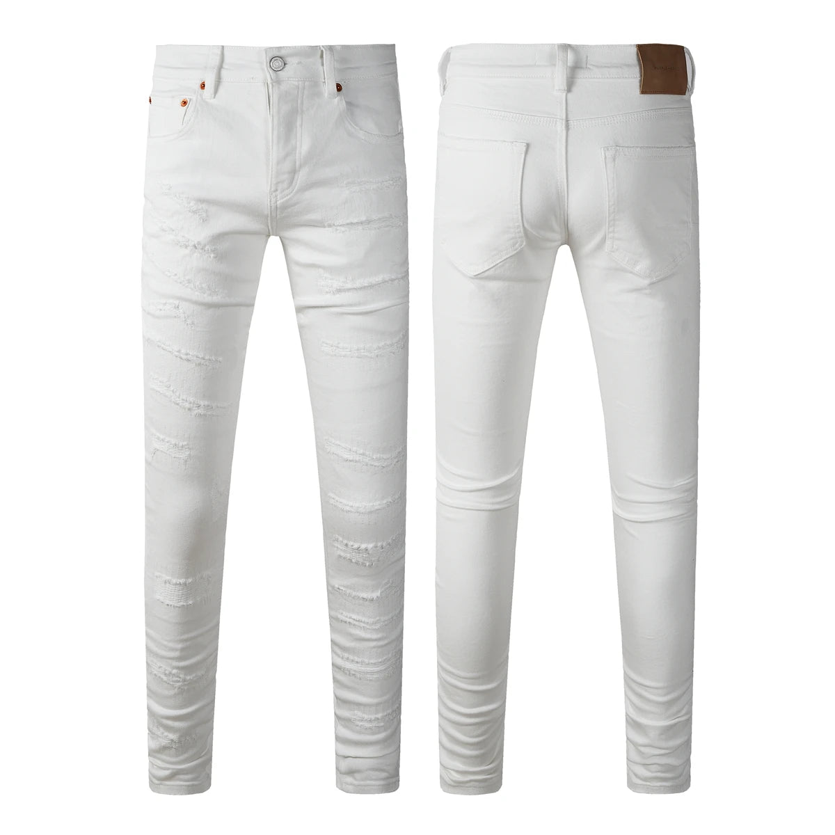 2025 American Jean Print Pants 9089 Style High Waist Loose Fit Straight Leg Blue Jeans Women's Fashion Casual Trousers