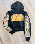 Stained Glass Renaissance Zip-Up Hoodie – High Street Art Edition